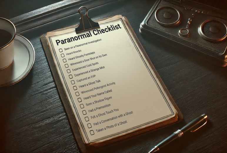 Paranormal Checklist Game